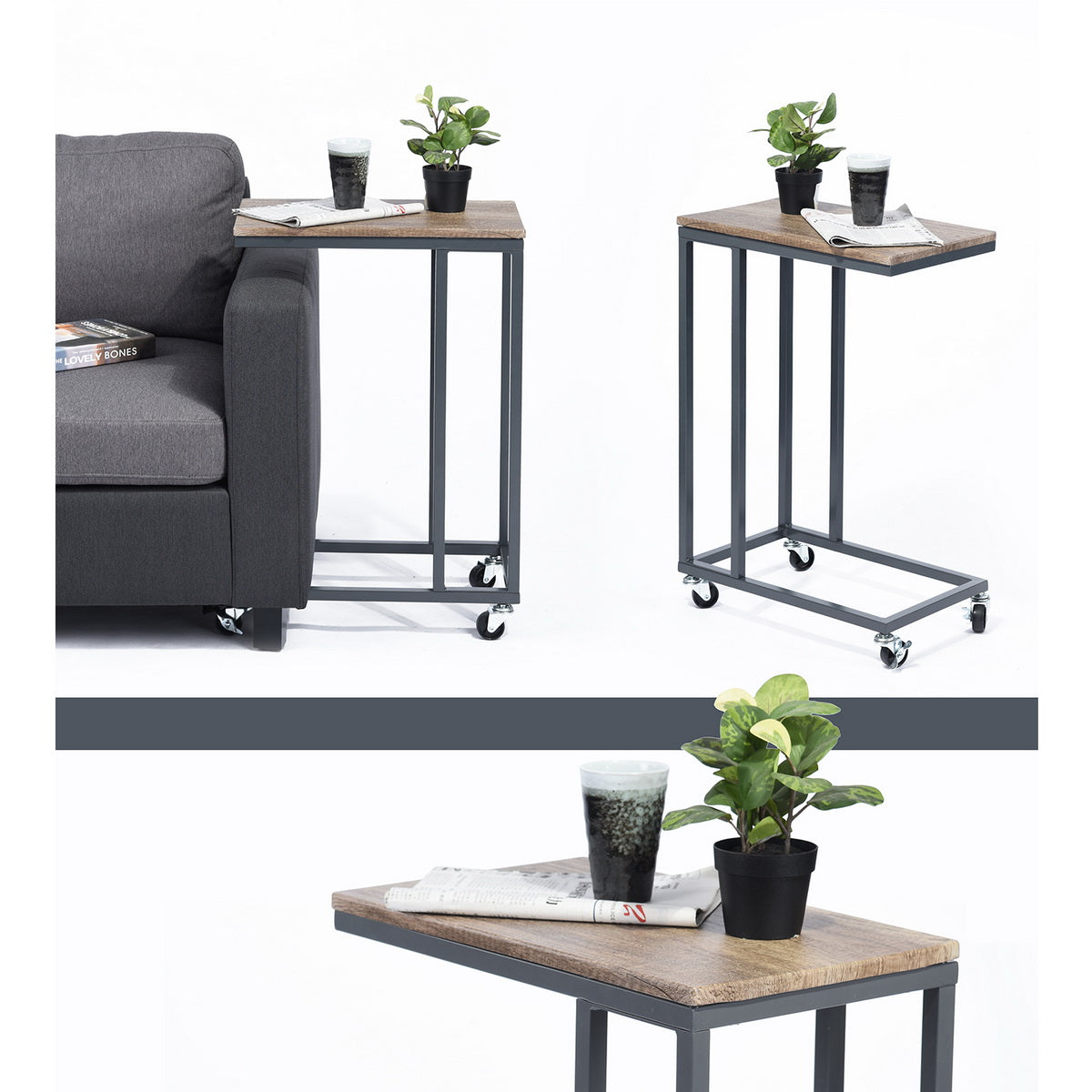 Narrow c deals side table