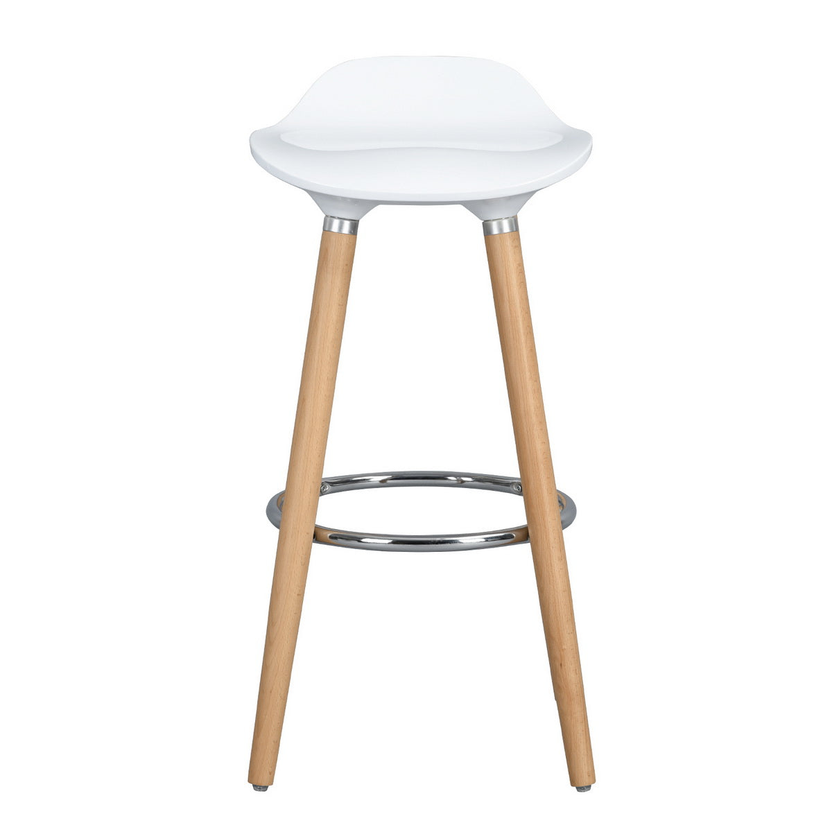 Barstools Plastic Seat Wooden Legs Bar Stools Jasmine