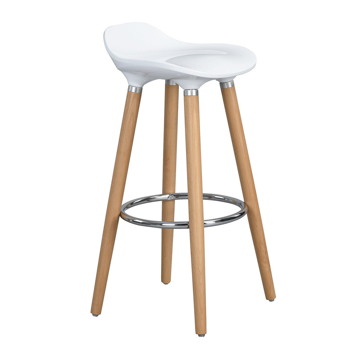 Barstools Plastic Seat Wooden Legs Bar Stools Jasmine