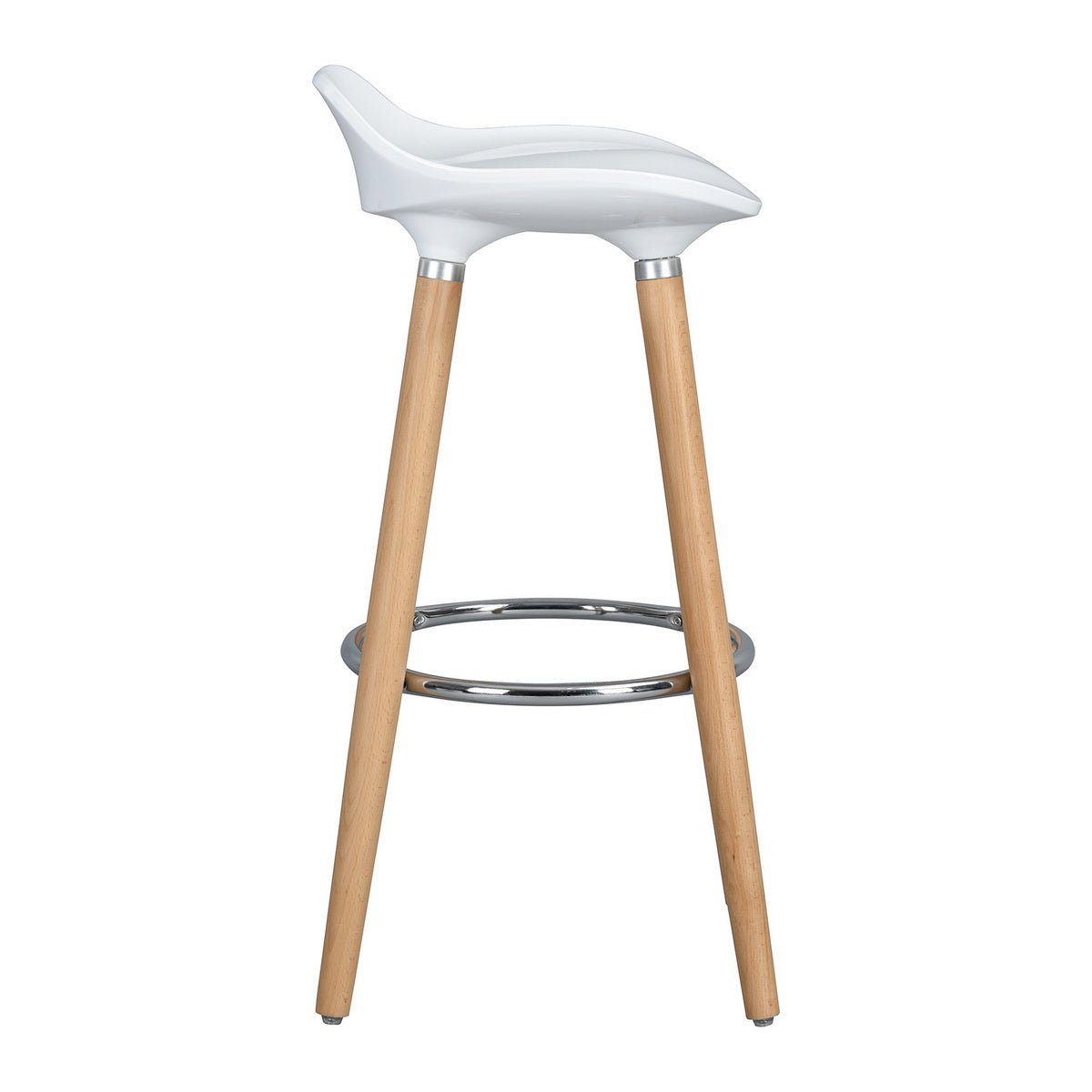 Barstools Plastic Seat Wooden Legs Bar Stools Jasmine