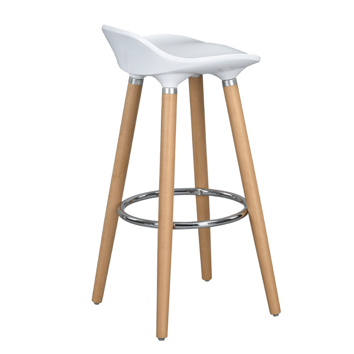 Barstools Plastic Seat Wooden Legs Bar Stools Jasmine