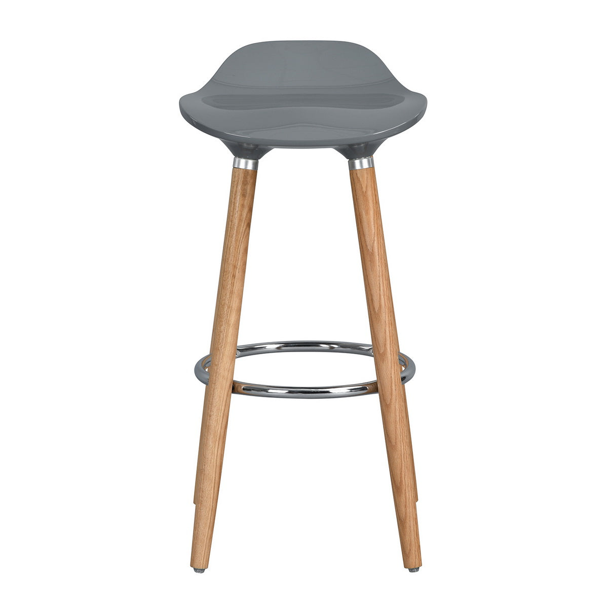 Barstools Plastic Seat Wooden Legs Bar Stools Jasmine