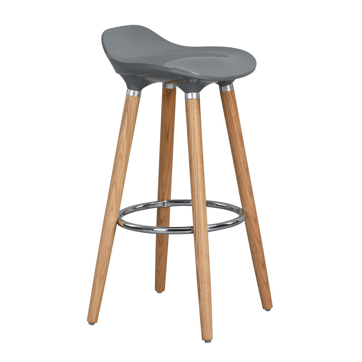 Barstools Plastic Seat Wooden Legs Bar Stools Jasmine