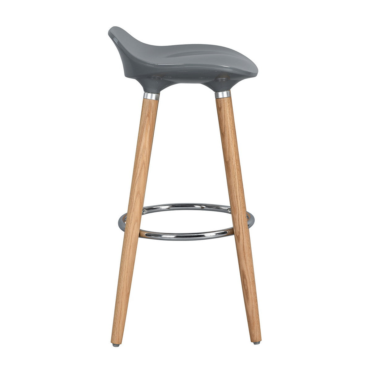 Barstools Plastic Seat Wooden Legs Bar Stools Jasmine