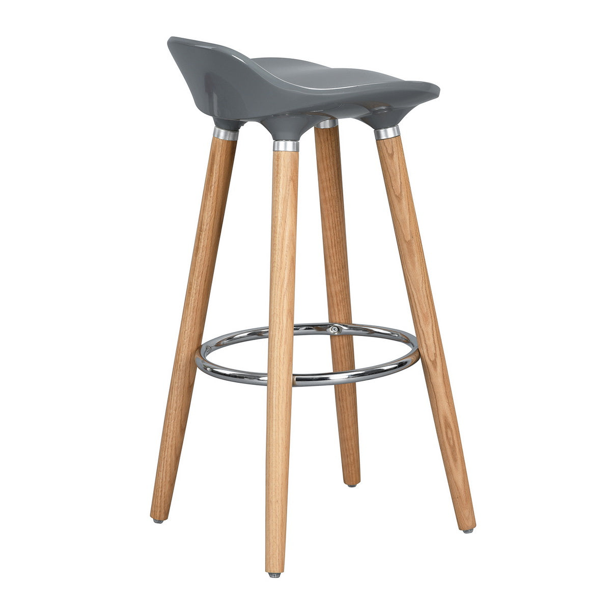 Barstools Plastic Seat Wooden Legs Bar Stools Jasmine