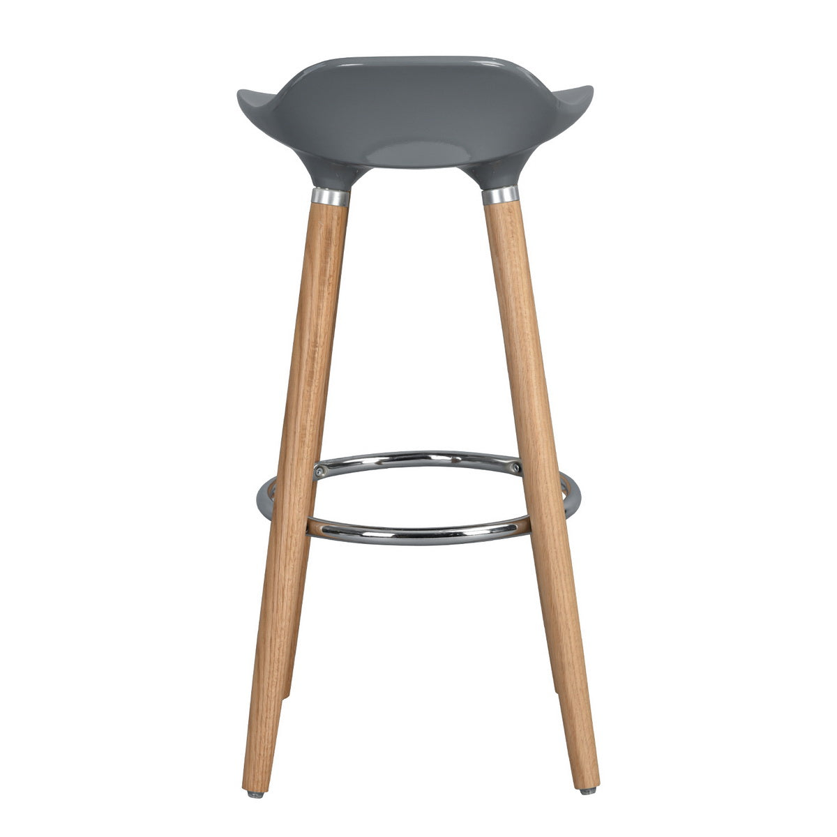 Barstools Plastic Seat Wooden Legs Bar Stools Jasmine