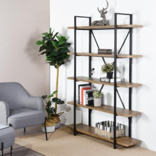 Bookcase 5 Shelves Bookshelf Storage Organizer Lack