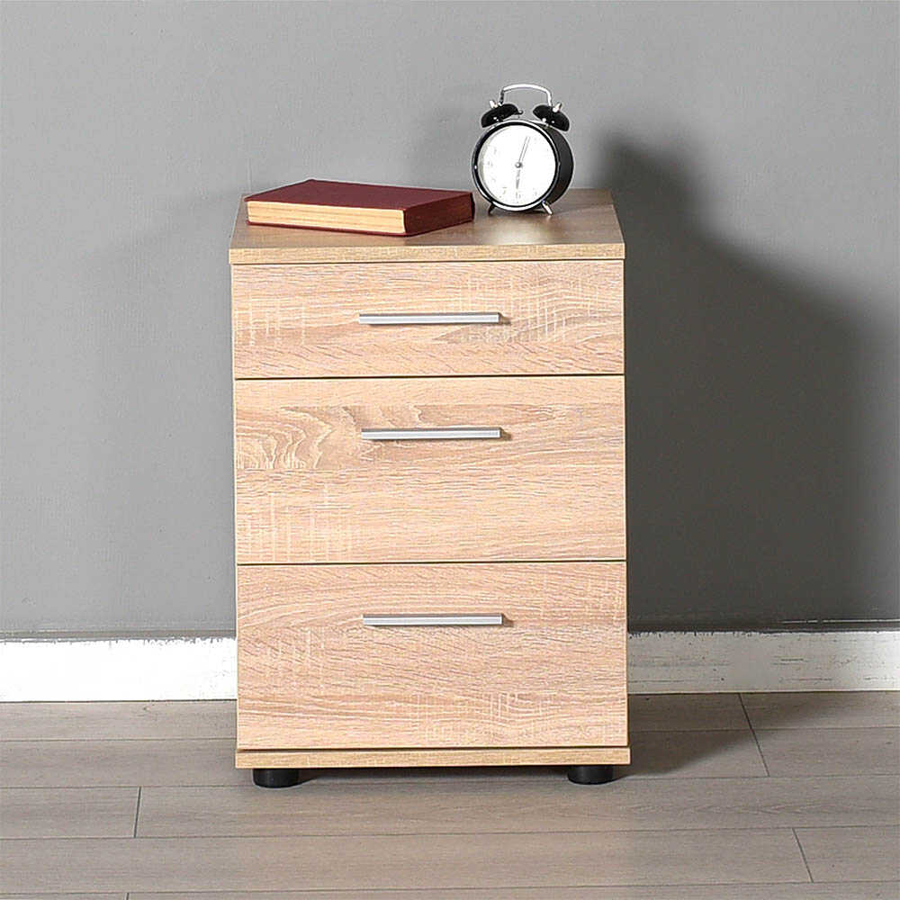 Newline Nightstand W/ Three Drawers Sonoma KMD