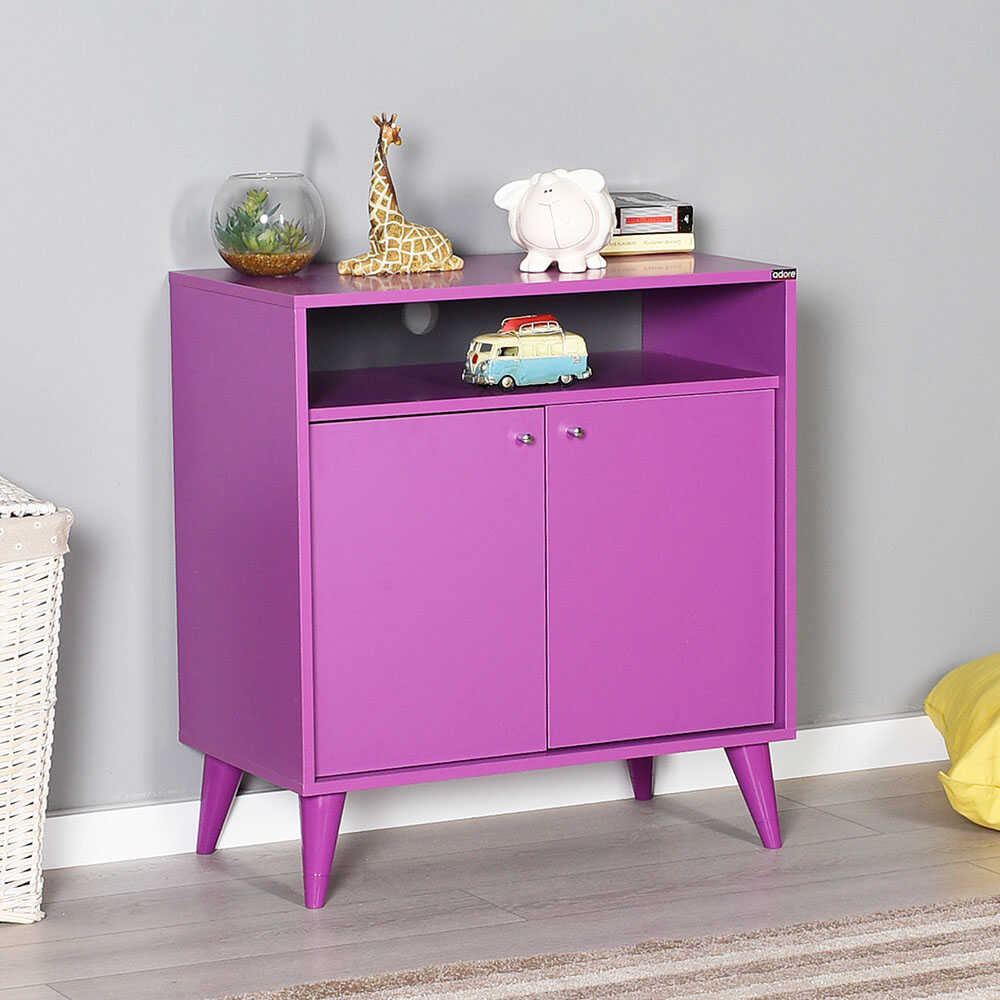 Multipurpose Cabinet W/ Two Doors Purple ADR