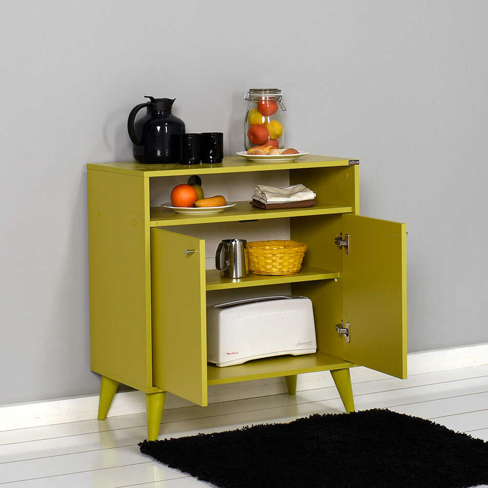 Multipurpose Cabinet W/ Two Doors Green ADR