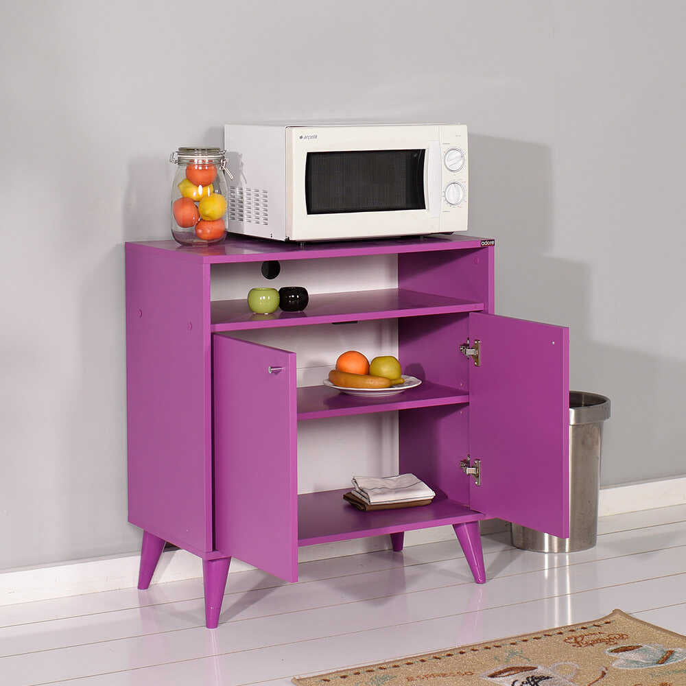 Multipurpose Cabinet W/ Two Doors Purple ADR