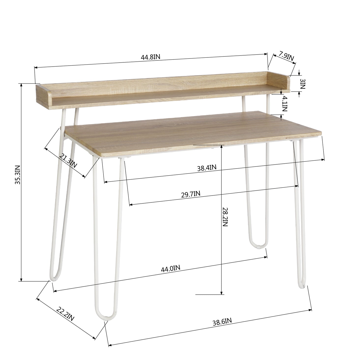 Computer Desk Writing Office Table with Shelf Acer