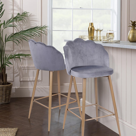 Barstools Velvet Upholstered Bar Stools Acuff