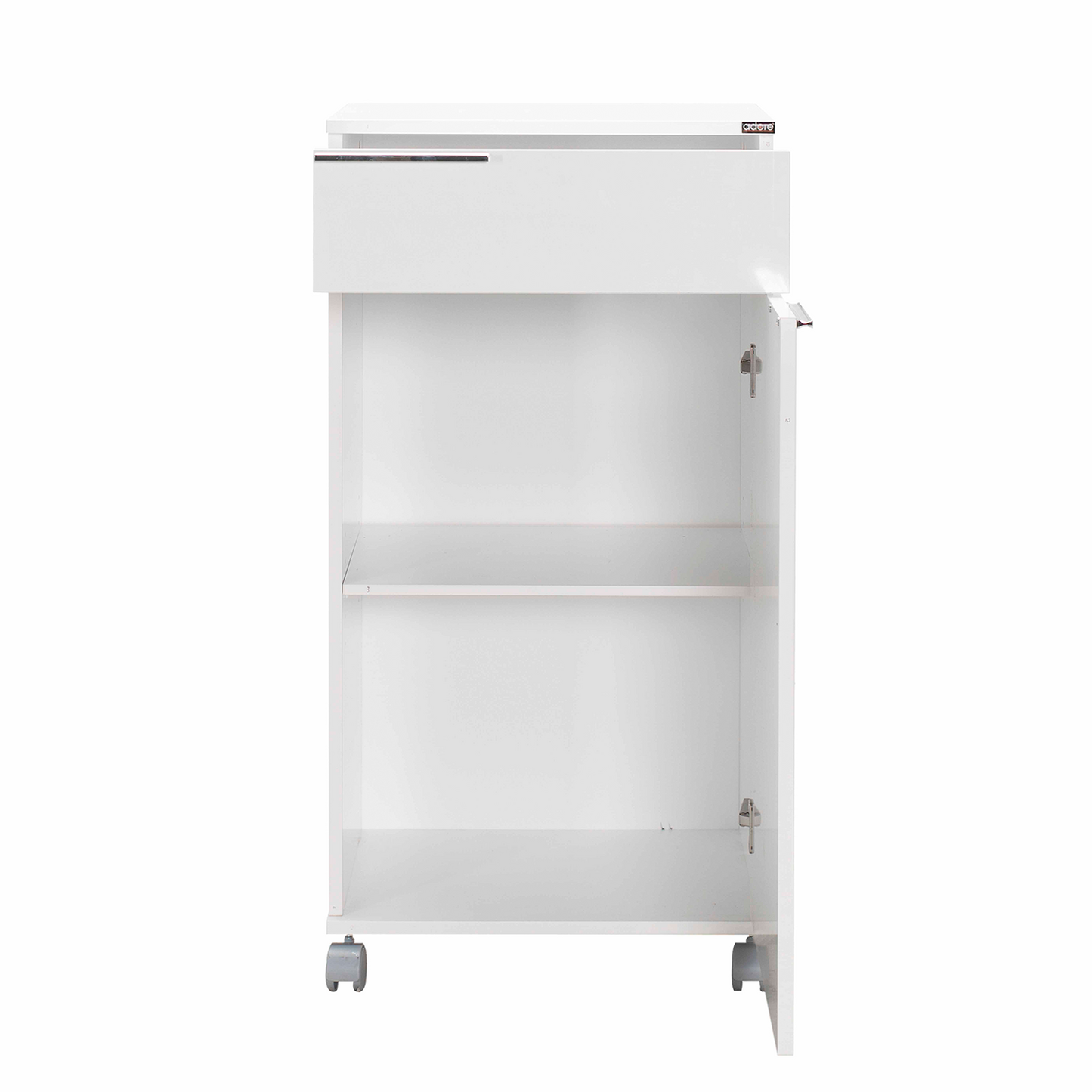 Multipurpose Cabinet W/ One Drawer & One Section High Gloss White ADR