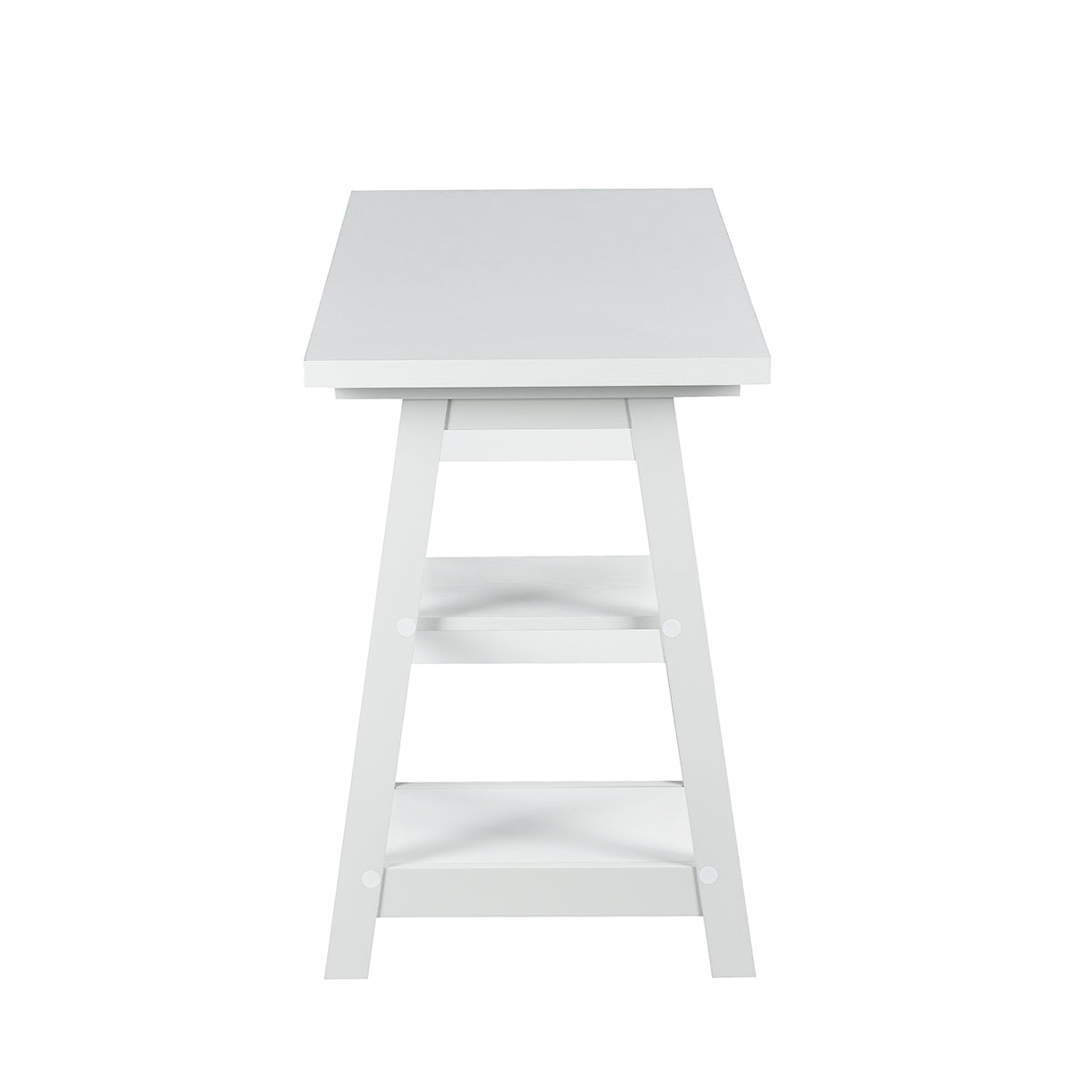 Computer Desk Writing Office Table with 2 Shelves Afra