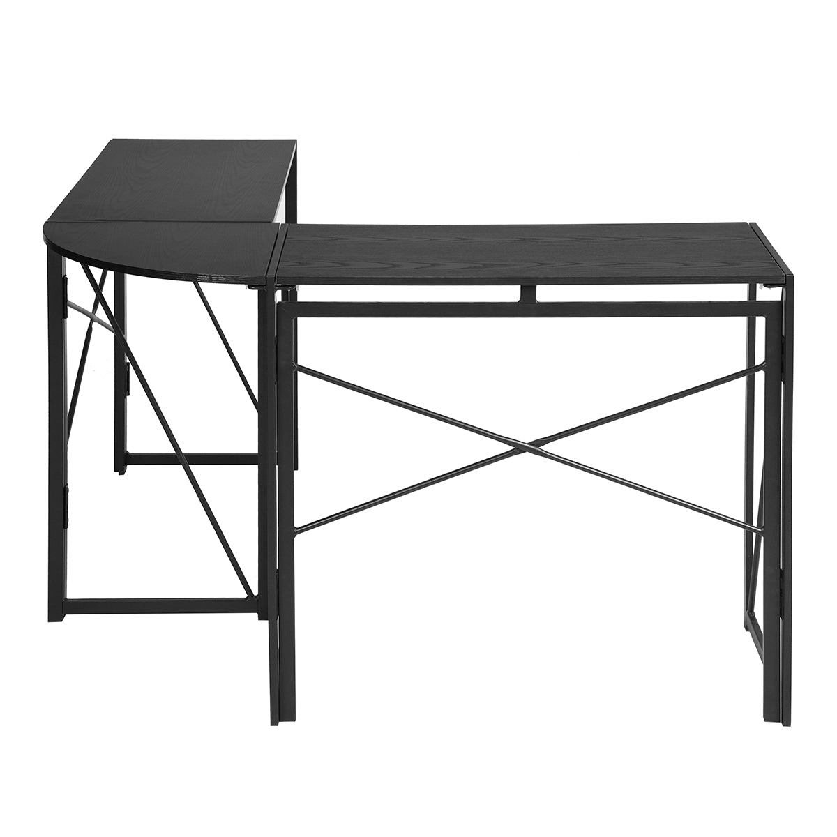 L-Shaped Folding Gaming Desk Home Office Corner Table Albertin