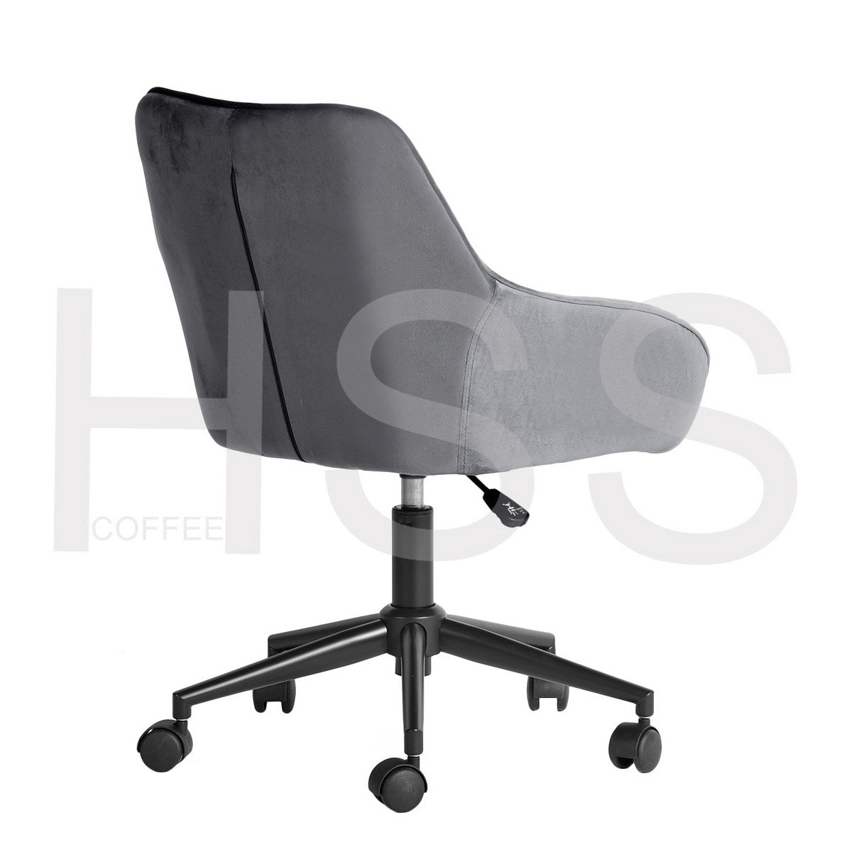 Velvet Upholstered Swivel Ergonomic Home Office Chair Alexon