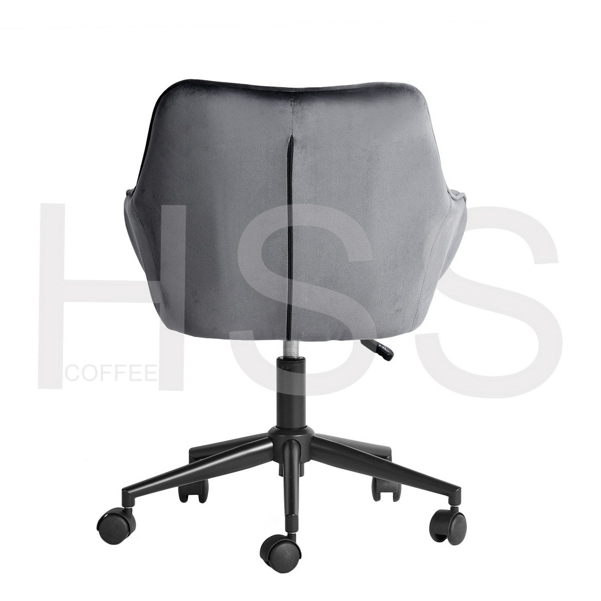 Velvet Upholstered Swivel Ergonomic Home Office Chair Alexon