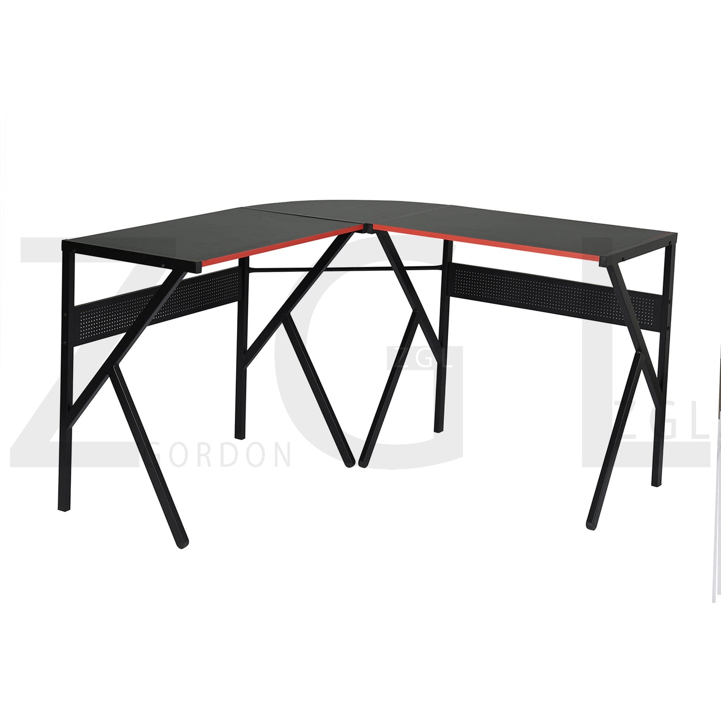 L-Shaped Gaming Desk Home Office Corner Table Alisson