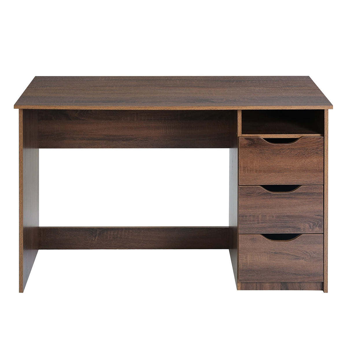 Computer Desk Writing Office Table with 1 Shelf 2 Drawers Baal