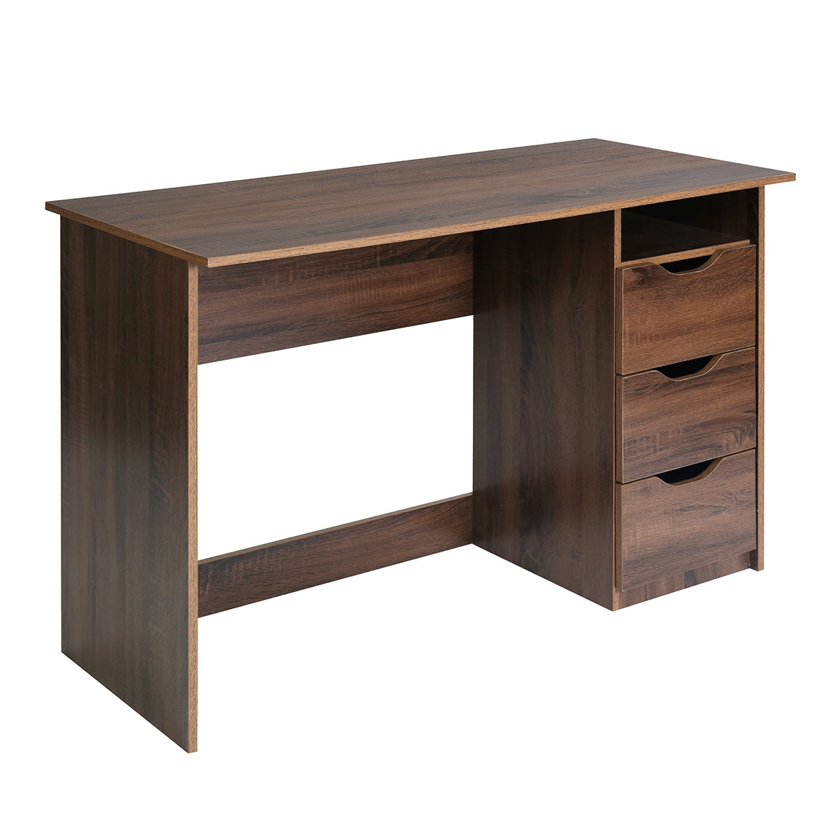 Computer Desk Writing Office Table with 1 Shelf 2 Drawers Baal