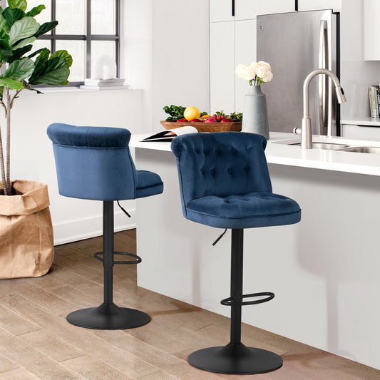 Barstools PU Upholstered Swivel Height Ajustable Bar Stools Baze