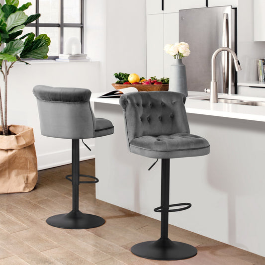 Barstools PU Upholstered Swivel Height Ajustable Bar Stools Baze