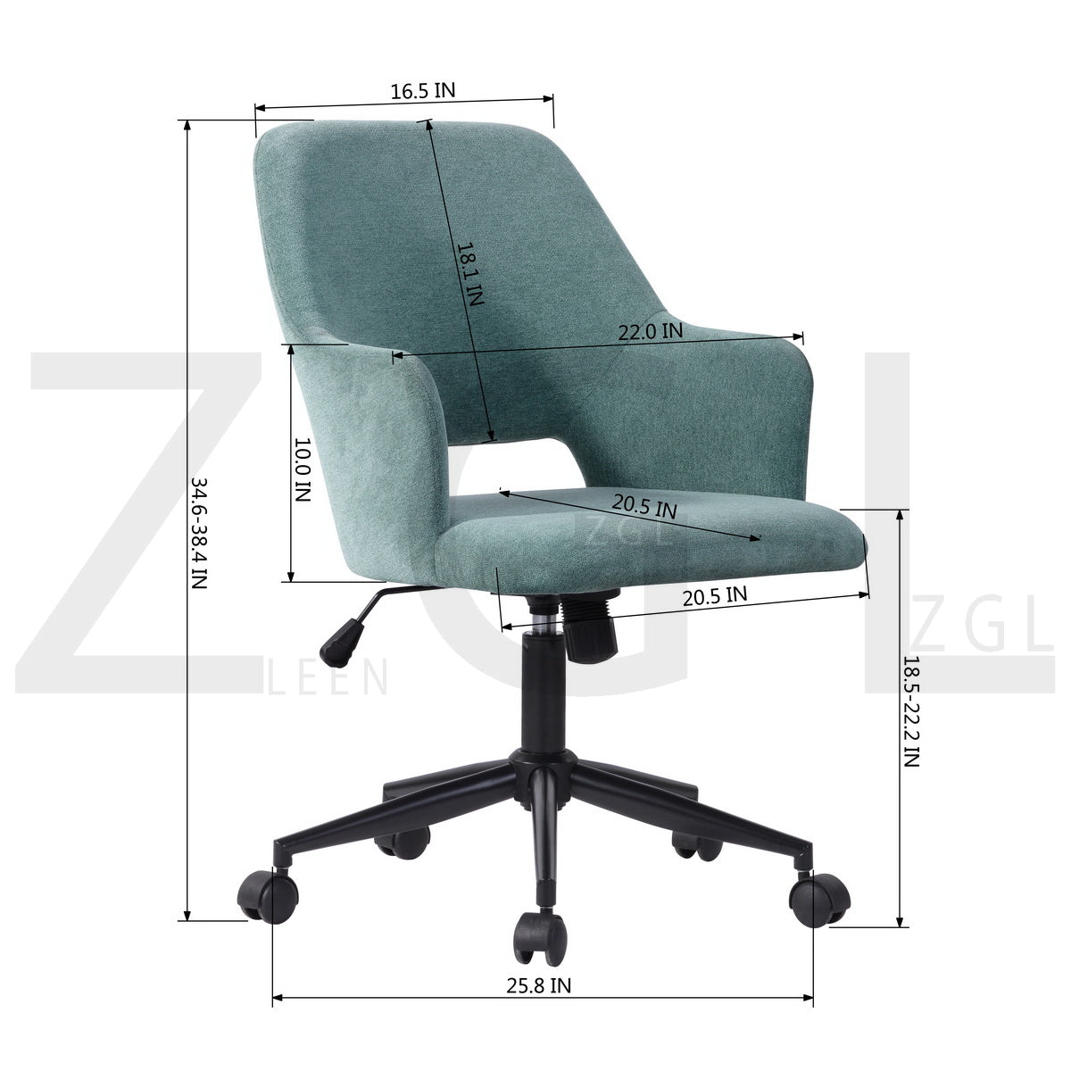 Fabric Office Chair Upholstery Modern Style Computer Chair Boga