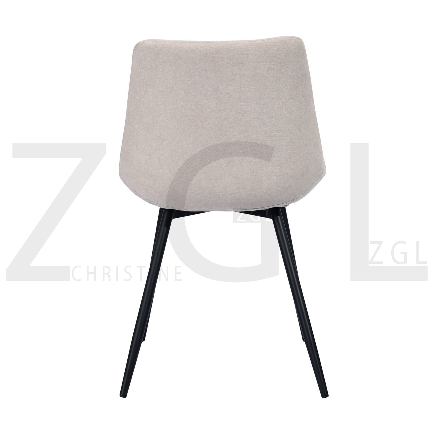 Dining Chairs Fabric Upholstered Metal Legs Casemiro