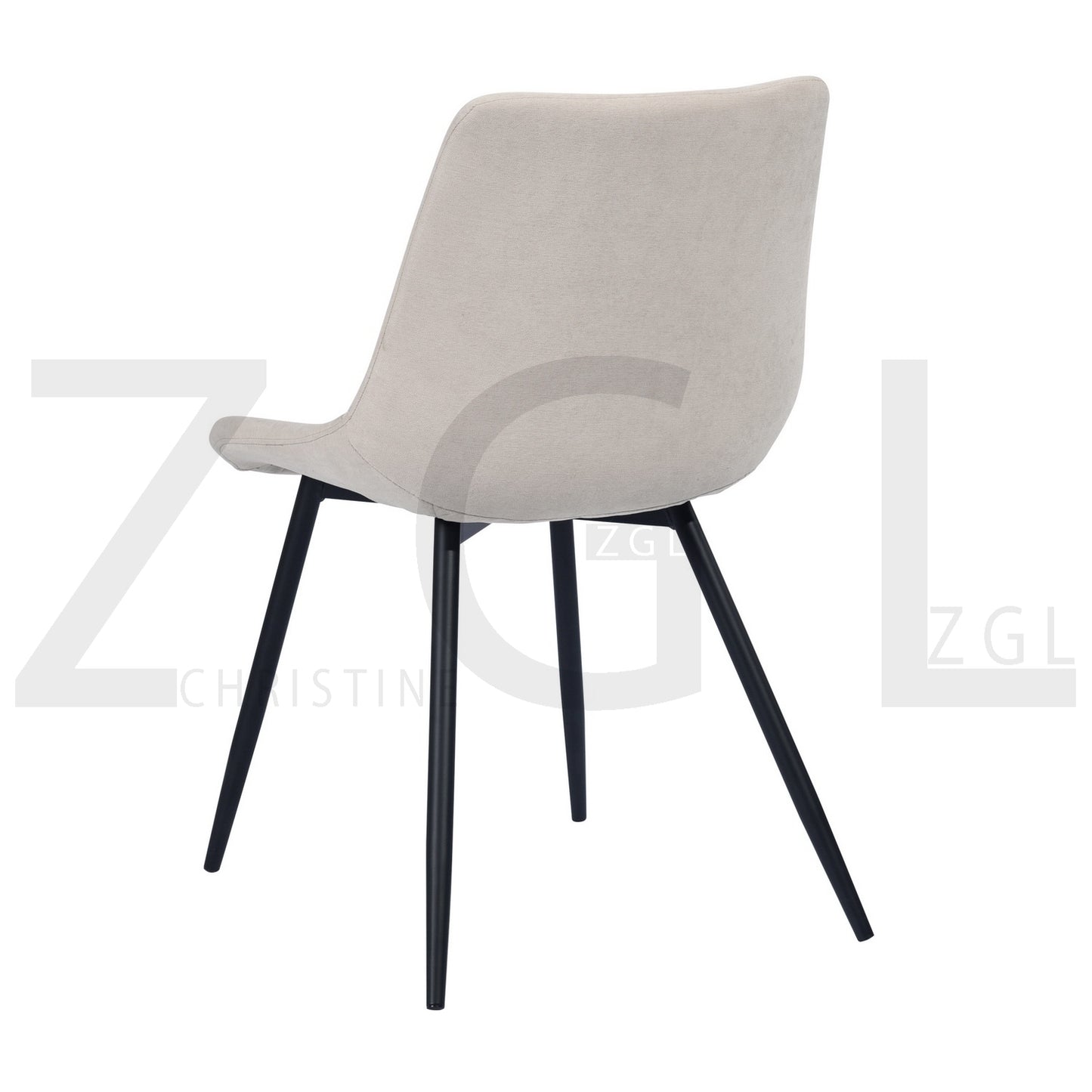 Dining Chairs Fabric Upholstered Metal Legs Casemiro