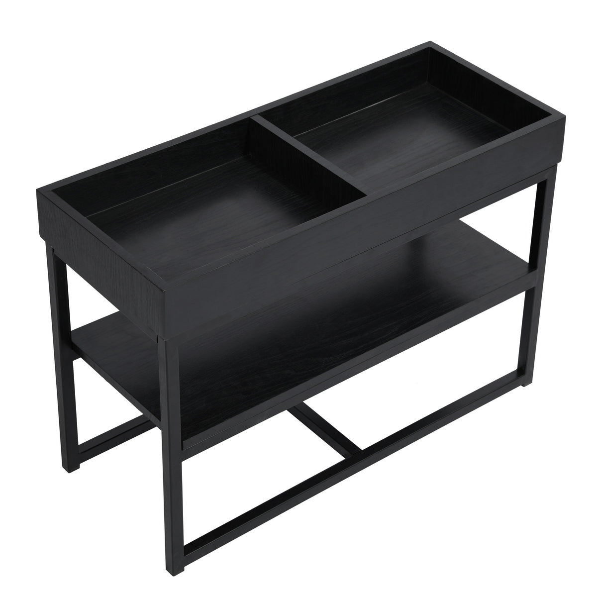 Coffee Table with Tray Shelf Side Table Centella