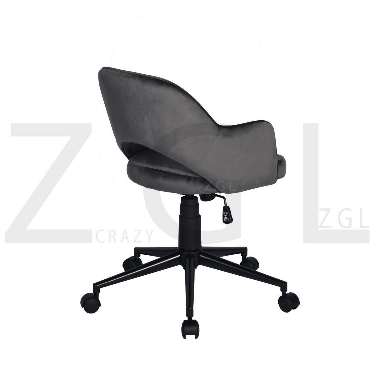 Fabric Upholstered Swivel Ergonomic Home Office Chair Clarkson