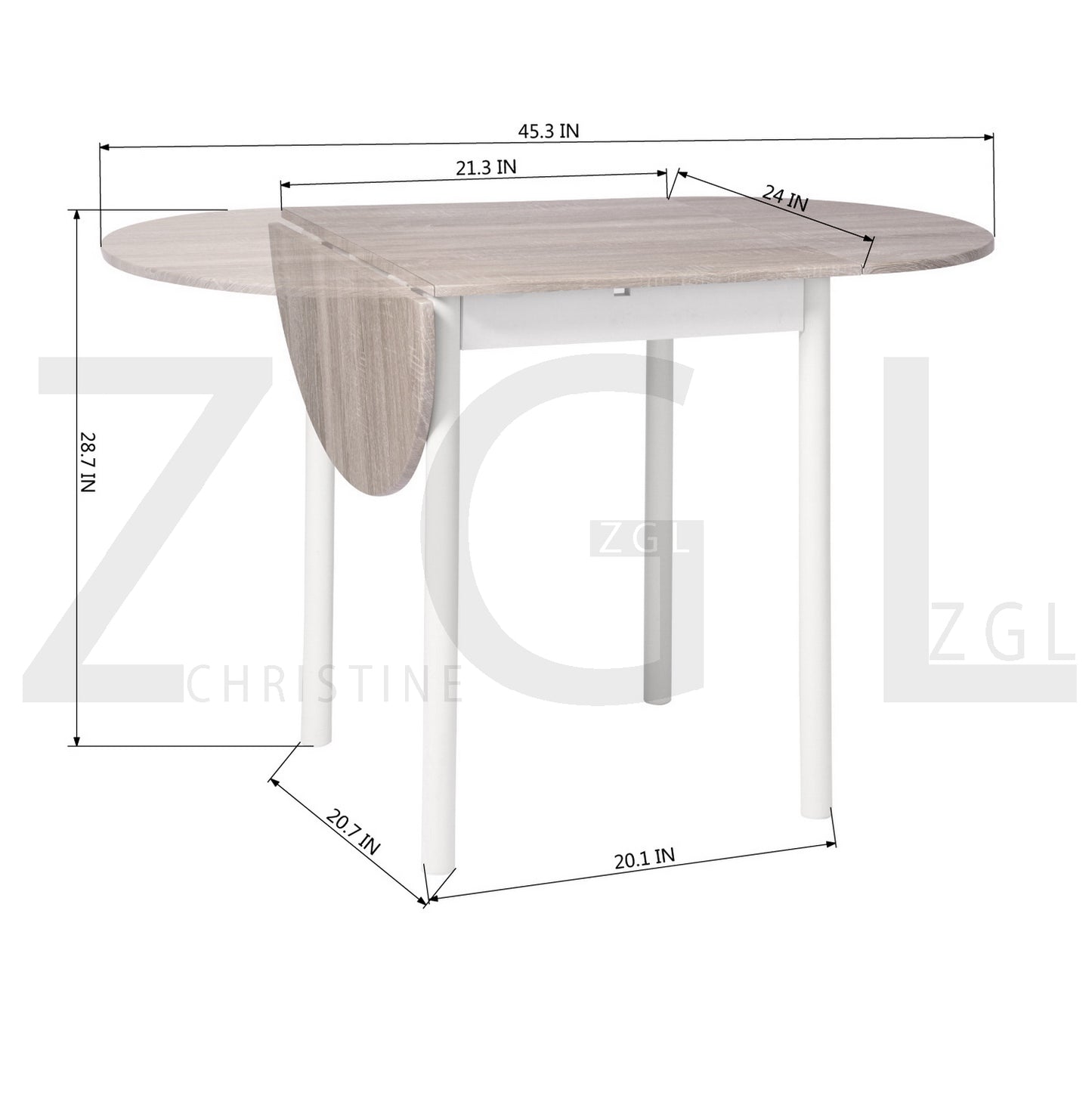 Dropleaf Extendable Dining Table Deane