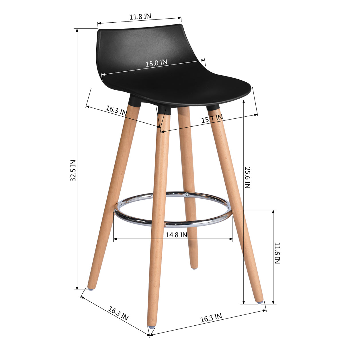 Barstools Plastic Seat Bar Stools Delie