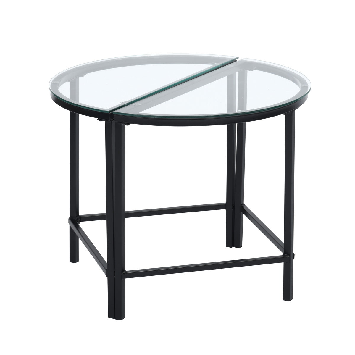 Set of 3 Glass Coffee Table End Table Design Demaio