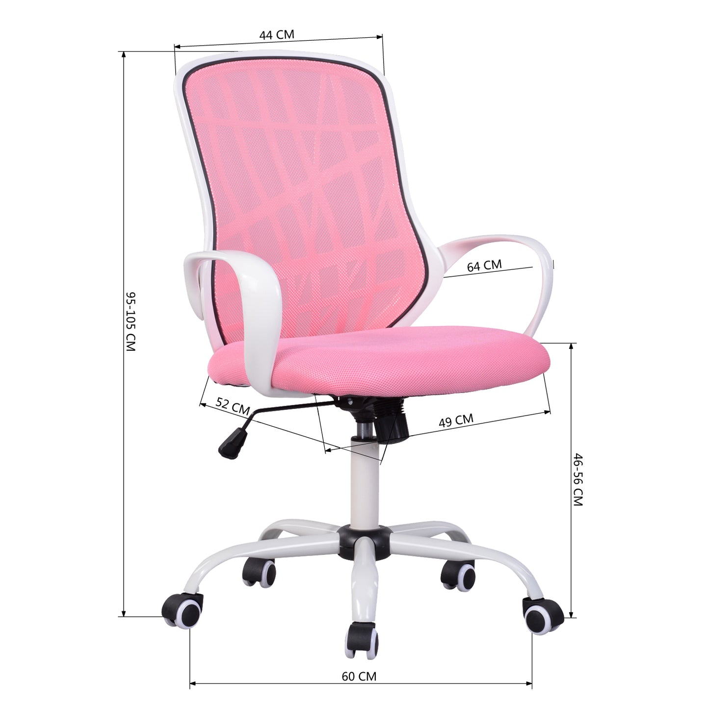 Ergonomic Office Chair Modern Home Office Desk Chair Mesh Upholstery Desert