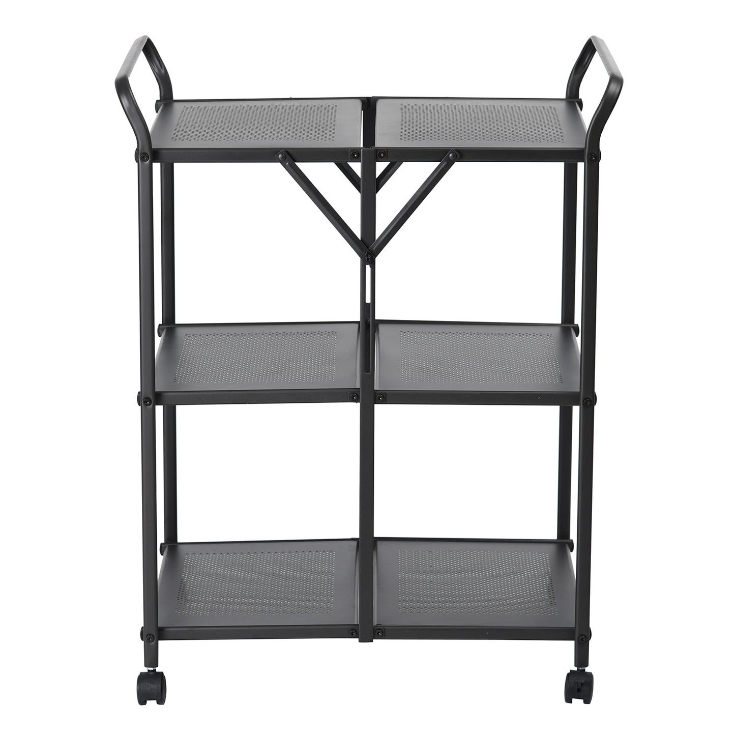 Folding Rolling Kitchen Trolley Serving Cart Elias