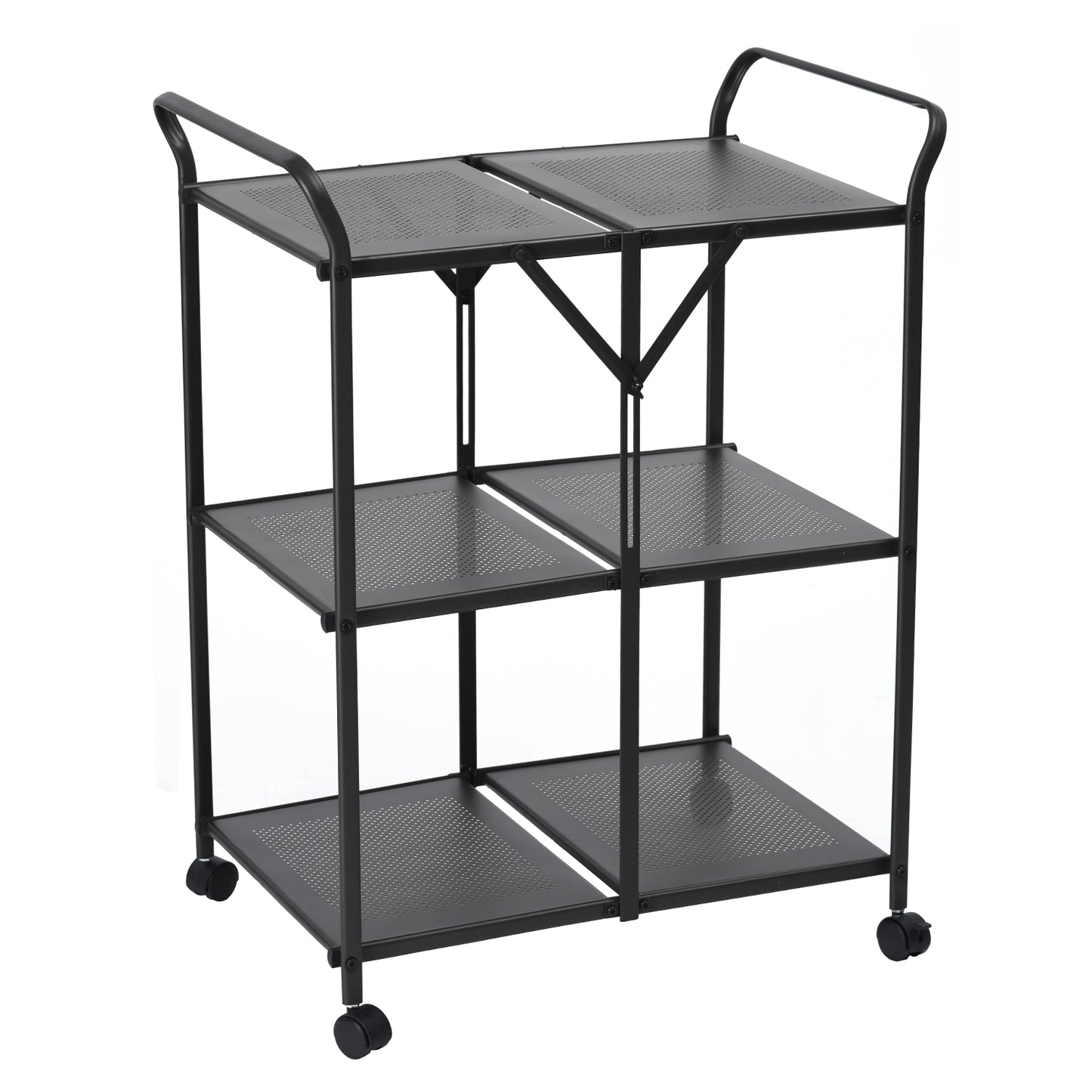 Folding Rolling Kitchen Trolley Serving Cart Elias