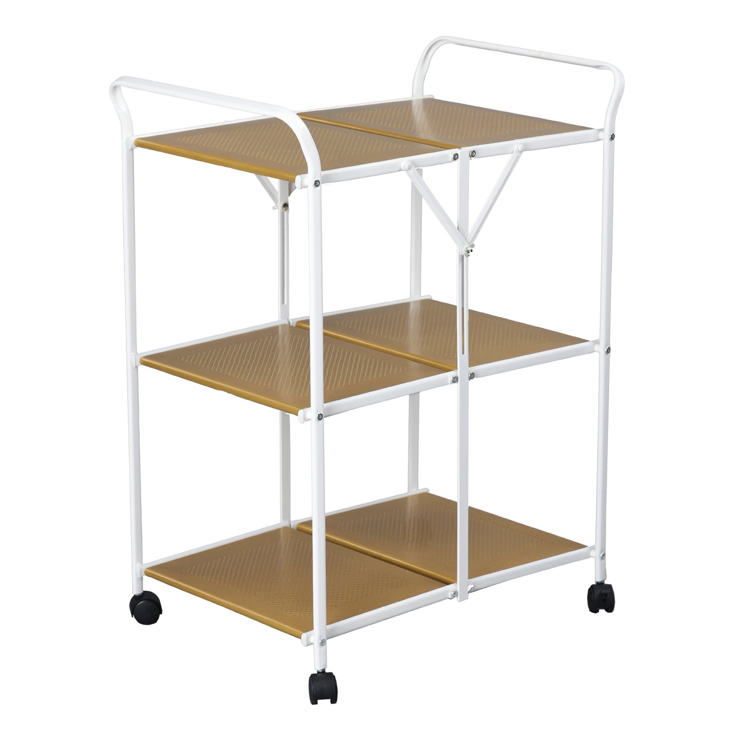 Folding Rolling Kitchen Trolley Serving Cart Elias