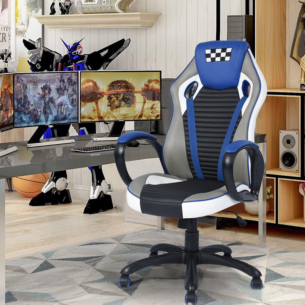 Gaming Chair Racing Office Chair Recliner Swivel Rocker Mesh PU Eminem ...