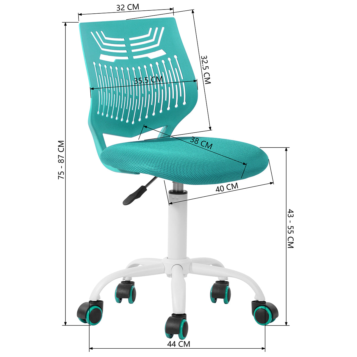 Home Study Chair Modern Home Office Desk Chair Mesh Upholstery Favors