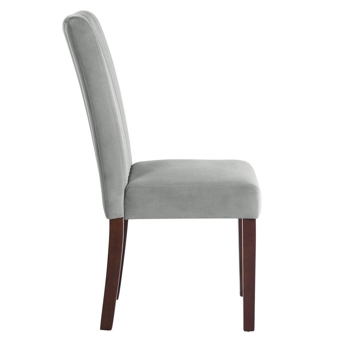 Dining Chairs Velvet Upholstered Wooden Legs Fawn