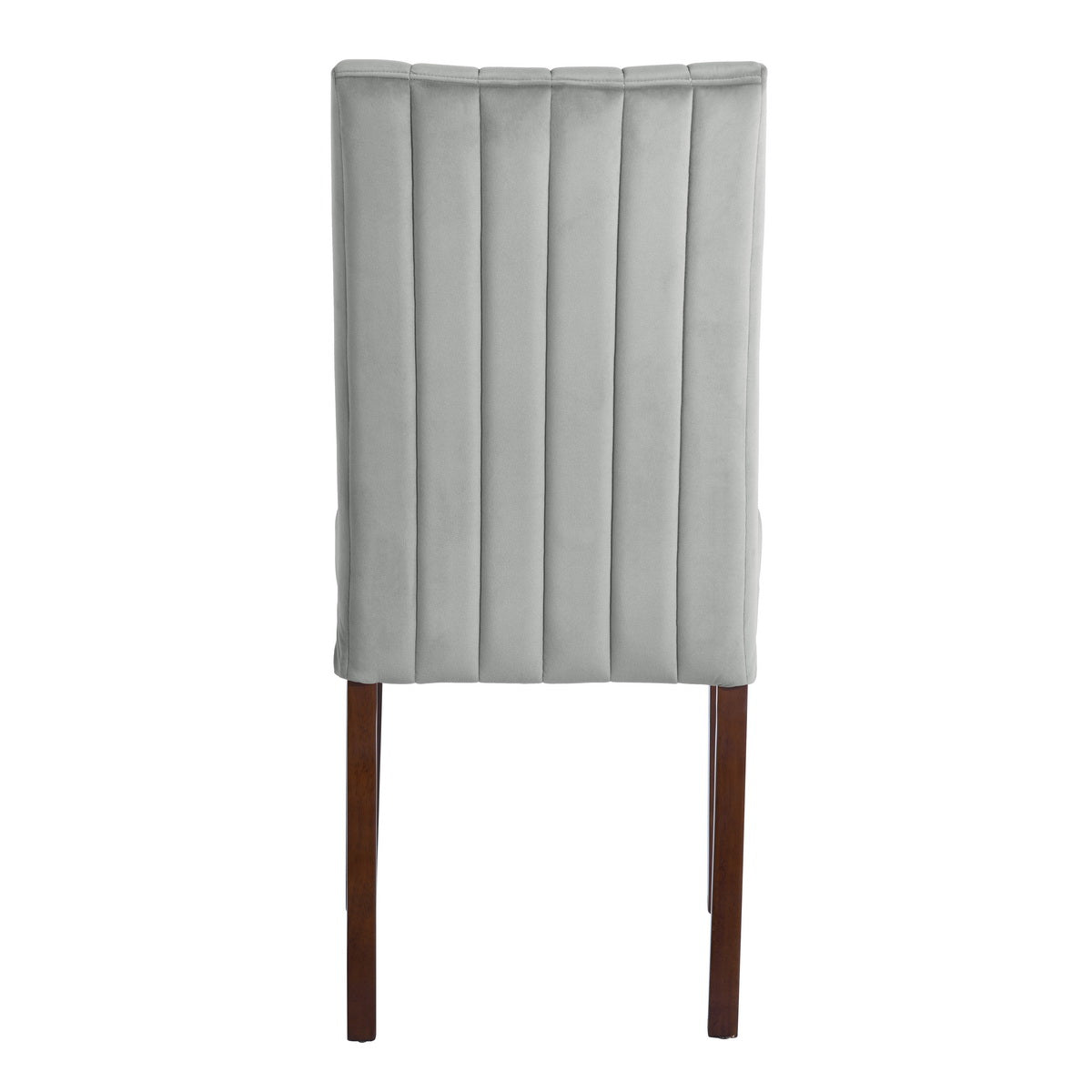 Dining Chairs Velvet Upholstered Wooden Legs Fawn