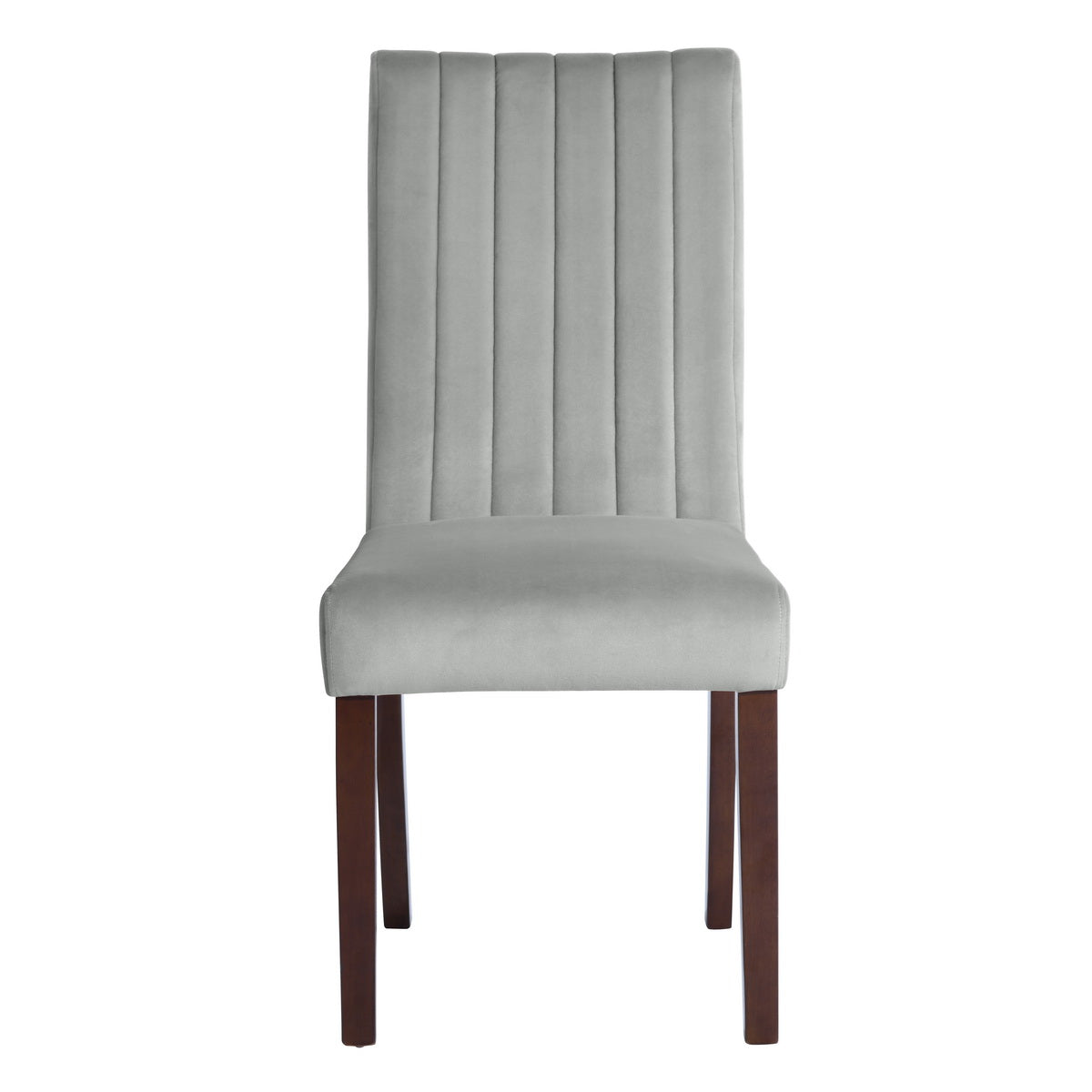 Dining Chairs Velvet Upholstered Wooden Legs Fawn