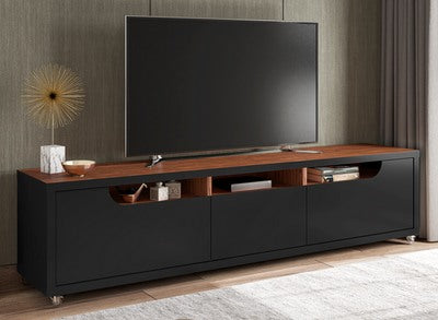 TV Rack Jersey 1,80M Black/Dakota