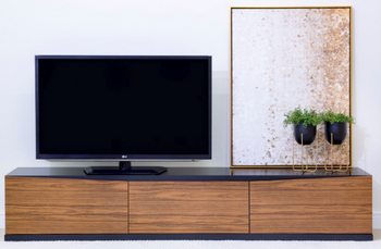 TV Stand Eros 2,2M Black/Dakota