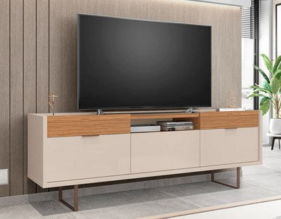 TV Stand Berlim Off White/Noce