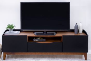 TV Stand Ravena 1,80M Black/Dakota