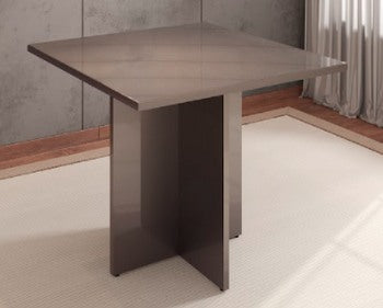 Dining Table Paris 0,9M With Glass Pearl Grey