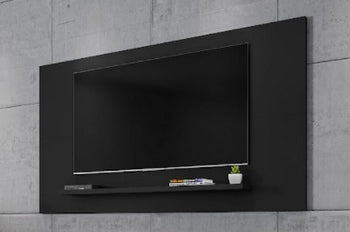 Panel Esmeralda 1,58M (Two Assemble Options) TV Stand Wall-Mounted Entertainment Center Black